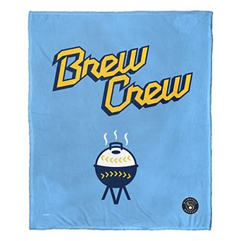 Milwaukee Brewers City Connect Brew Crew Cookout Silk Touch Throw Blanket