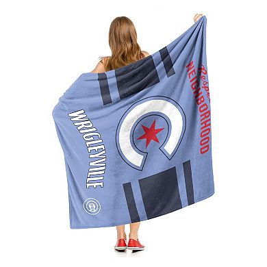 Chicago Cubs City Connect Wrigleyville Neighborhood Silk Touch Throw Blanket
