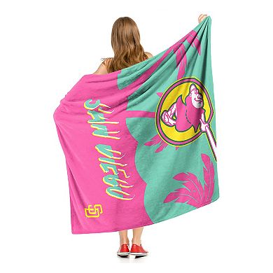 San Diego Padres City Connect Neon Palms Silk Touch Throw Blanket