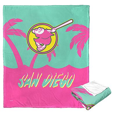 San Diego Padres City Connect Neon Palms Silk Touch Throw Blanket