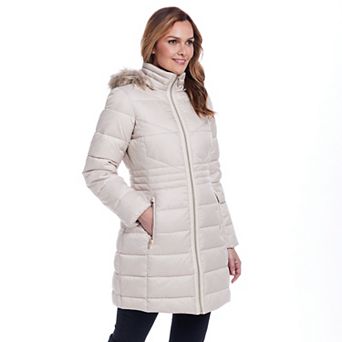 Women's Gallery Faux-Fur Hooded Puffer Jacket