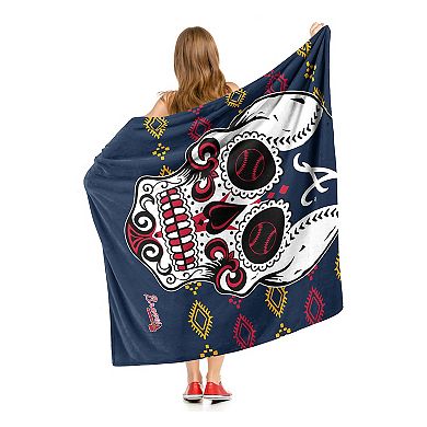 MLB Atlanta Braves Sugar Skull Silk Touch Throw