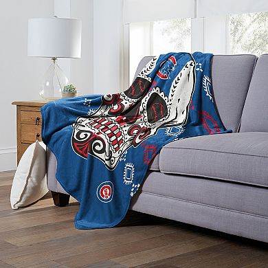 MLB Chicago Cubs Sugar Skull Silk Touch Throw