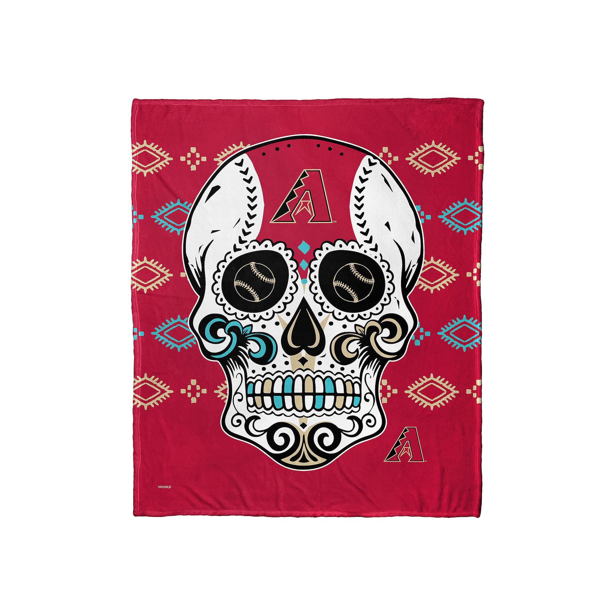 MLB Arizona Diamondbacks Sugar Skull Silk Touch Throw