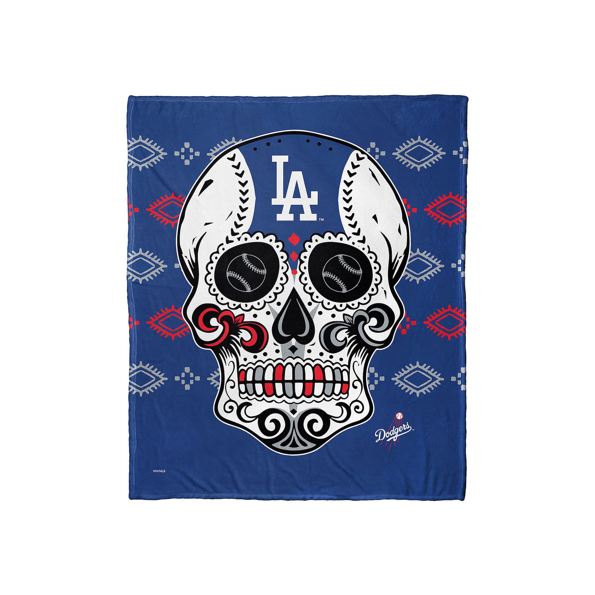 MLB Los Angeles Dodgers Sugar Skull Silk Touch Throw