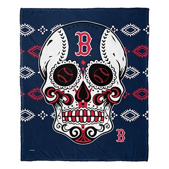 MLB Boston Red Sox Sugar Skull Silk Touch Throw