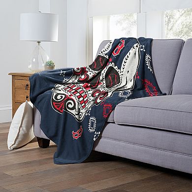 MLB Boston Red Sox Sugar Skull Silk Touch Throw
