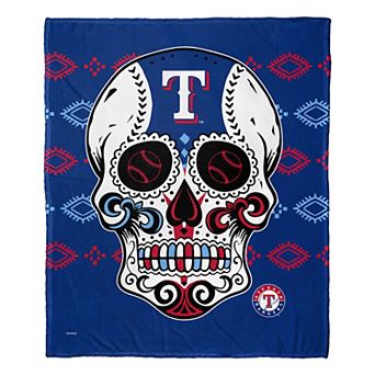 MLB Texas Rangers Sugar Skull Silk Touch Throw