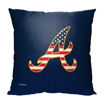 Atlanta Braves Celebrate Series Americana Printed Throw Pillow