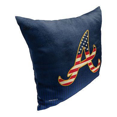 Atlanta Braves Celebrate Series Americana Printed Throw Pillow
