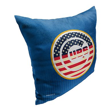 Chicago Cubs Celebrate Series Americana Printed Throw Pillow