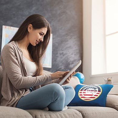 Chicago Cubs Celebrate Series Americana Printed Throw Pillow