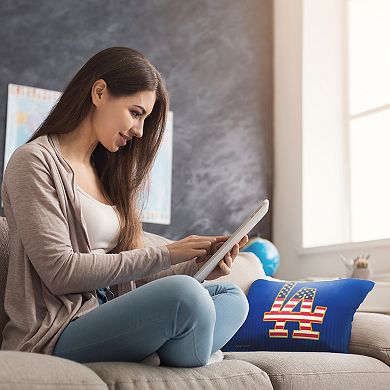 Los Angeles Dodgers Celebrate Series Americana Printed Throw Pillow