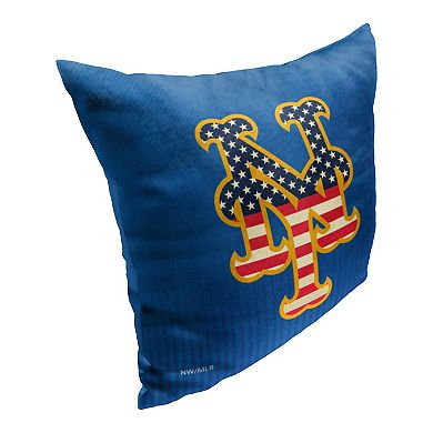 New York Mets Celebrate Series Americana Printed Throw Pillow