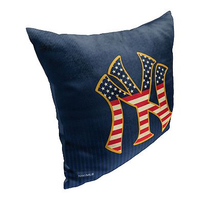 New York Yankees Celebrate Series Americana Printed Throw Pillow