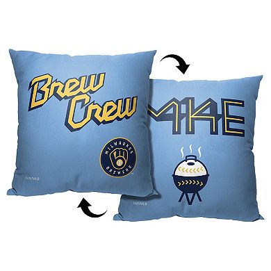 Milwaukee Brewers Tailgate Brew Crew City Connect Printed Throw Pillow