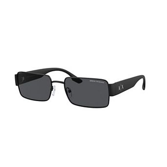 Men's Armani Exchange AX2052S 57mm Rectangle Sunglasses