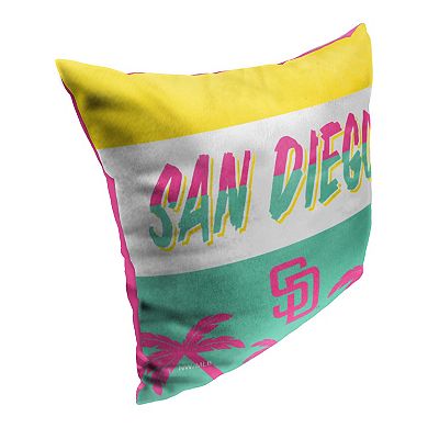 San Diego Padres Neon City Connect Printed Throw Pillow