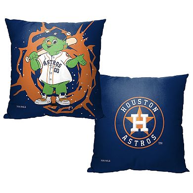 Houston Astros Mascot Orbit Printed Throw Pillow