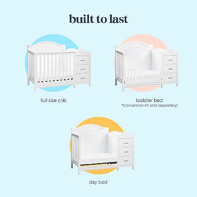 DaVinci Charlie 4-in-1 Convertible Mini Crib & Changer