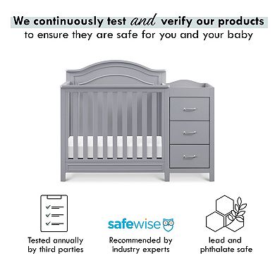 DaVinci Charlie 4-in-1 Convertible Mini Crib & Changer