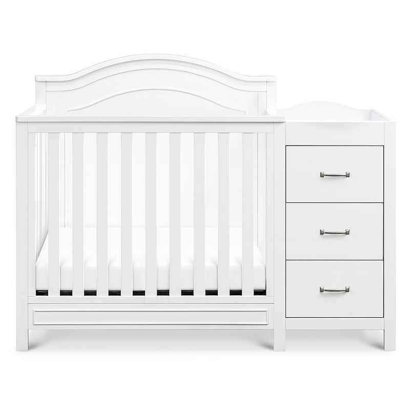 DaVinci Charlie 4-in-1 Convertible Mini Crib & Changer - White