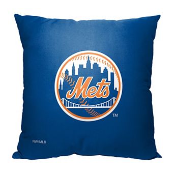 New York Mets Mascot Mr Met Printed Throw Pillow