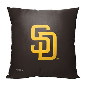 San Diego Padres Mascot Swinging Friar Printed Throw Pillow