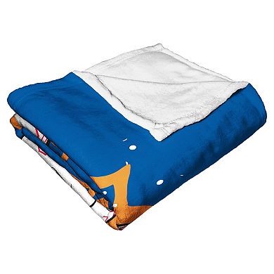 New York Mets Mascot Mr. Met Silk Touch Throw Blanket