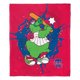 Philadelphia Phillies Mascot Phillie Phanatic Silk Touch Throw Blanket