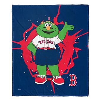 Boston Red Sox Mascot Wally the Green Monster Silk Touch Throw Blanket