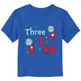 Toddler Boy Dr. Seuss Three I Am Graphic Tee