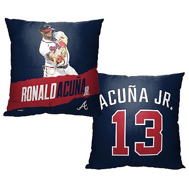 MLB Official Atlanta Braves 18x18 Printed Pillow