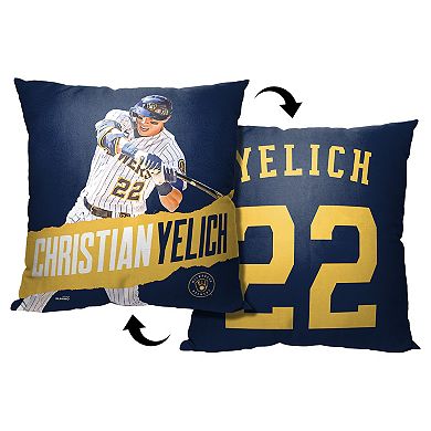 MLB Official Milwaukee Brewers 18x18 Printed Pillow