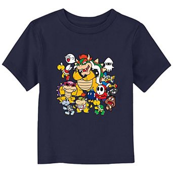 Toddler Boy Super Mario Bros Villains Group Graphic Tee