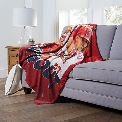 MLB Los Angeles Angels of Anaheim Player Silk Touch Throw Blanket