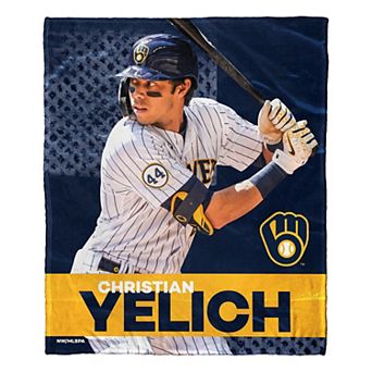 MLB Milwaukee Brewers Player Silk Touch Throw Blanket