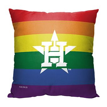 MLB Houston Astros Pride Series Printed Pillow - 18" x 18"