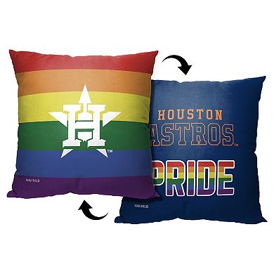 MLB Houston Astros Pride Series Printed Pillow - 18" x 18"