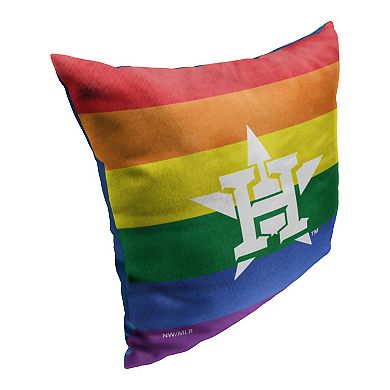 MLB Houston Astros Pride Series Printed Pillow - 18" x 18"