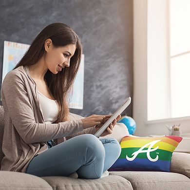 MLB Atlanta Braves Pride Series Printed Pillow - 18" x 18"