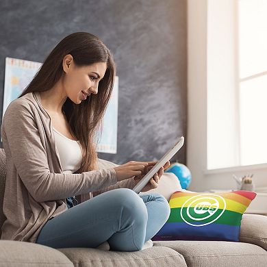 MLB Chicago Cubs Pride Series Printed Pillow - 18" x 18"