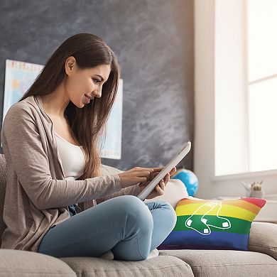 MLB Boston Red Sox Pride Series Printed Pillow - 18" x 18"