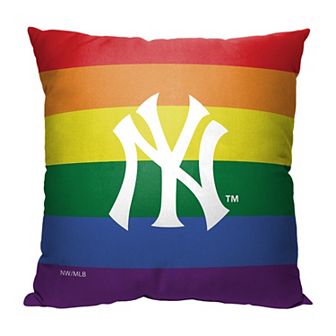 MLB New York Yankees Pride Series Printed Pillow - 18" x 18"