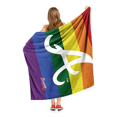 MLB Atlanta Braves Pride Series Silk Touch Throw Blanket