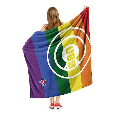 MLB Chicago Cubs Pride Series Silk Touch Throw Blanket