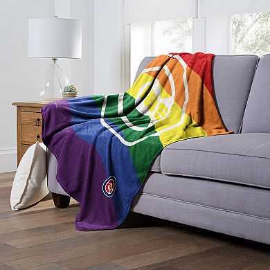 MLB Chicago Cubs Pride Series Silk Touch Throw Blanket