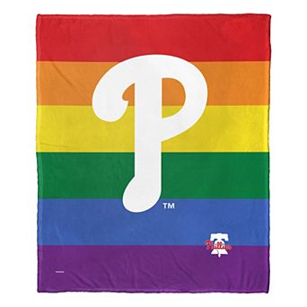 MLB Official MLB Philadelphia Phillies Pride Series Silk Touch Throw Blanket