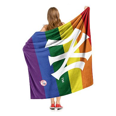 MLB New York Yankees Pride Series Silk Touch Throw Blanket