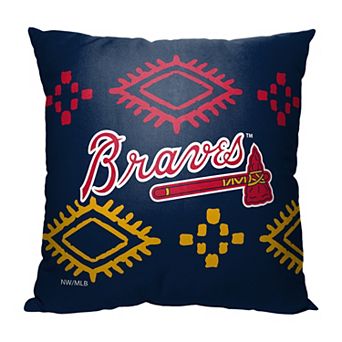 MLB Atlanta Braves Sugar Skull Printed Pillow - 18" x 18"